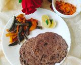 A picture of step 5 of RAGI PARATHA with Aloo Bhindi SABJI.