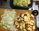 A picture of step 4 of Sweet Potato and Chestnut Stuffing / Dressing.