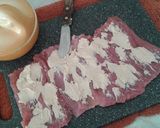 Foto del paso 3 de la receta Solomillo de cerdo con puré de patatas y mermelada de frutos secos