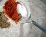 A picture of step 4 of Paneer dilruba.