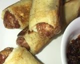 A picture of step 5 of French toast roll-ups.