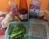 Zuckererbsen (Schoten) in Teriyakisauce Rezeptschritt 1 Foto