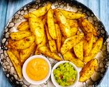 બેકડ પોટેટો વેજીસ (Baked potato wedges recipe in Gujarati) રેસીપી સ્ટેપ4ફોટો