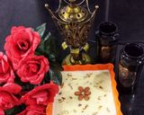 A picture of step 3 of Firni (ground rice pudding).
