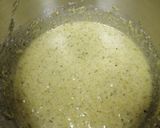 A picture of step 2 of Basbusa with Pistacio Cake.