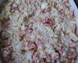Foto del paso 3 de la receta: Ensalada saludable de arroz integral, huevo, tomate y mayonesa light