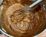 A picture of step 12 of 145 • Soft Chocolate, Almond, and Coffee Cake ❤️❤️❤️❤️.