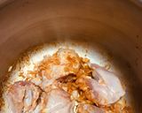 Foto del paso 2 de la receta: Gallina a la olla con puré Duquesa con espinaca!