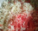 A picture of step 2 of Golden square chilli bread manchurian.