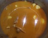 A picture of step 5 of Aloo Gosht.