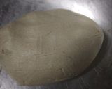 A picture of step 1 of Bajre ki roti.