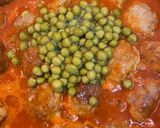 A picture of step 6 of Garden-Style Meatballs.