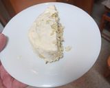 Foto del paso 3 de la receta: Pastel de merluza y coquinas con mayonesa en microondas