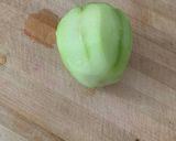 A picture of step 2 of Chow chow chana dal.