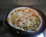 A picture of step 3 of Jini dosa.