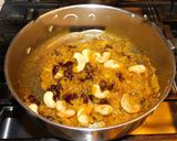 A picture of step 3 of Seeraga samba kesari bath.