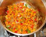 A picture of step 1 of Lentils with Hominy and Vegetables.