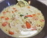 Tárkonyos csirkeraguleves recept fázis 4 fotója