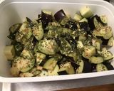 Une image de l'étape 5 de Aubergines et courgette en marinade épicée fruitée (recette à la plancha).