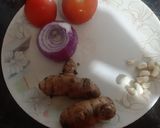 A picture of step 1 of Raw turmeric chutney.