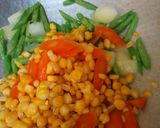 Foto langkah ke 4 dari resep Tumis Pelangi (Buncis, Wortel dan Jagung).