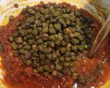 A picture of step 3 of Hara Chana Masala हरा चना मसाला Lila chana nu shake.