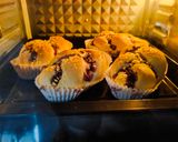 Foto langkah ke 5 dari resep Blueberry Streusel Bread (tanpa ulen).