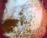 A picture of step 2 of Mint Cashewnut pakoda.