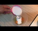 A picture of step 1 of Coconut egg custard.
