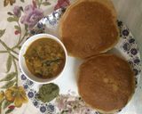 A picture of step 2 of Crispy rava poori with potato sabji.