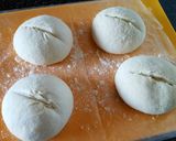A picture of step 11 of Sourdough bun.