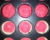A picture of step 7 of Red velvet muffins#my Valentine's recipe#author marathon.