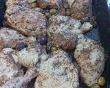 A picture of step 3 of Dried Fig Chicken Marbella.