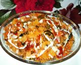 A picture of step 6 of Farfalle Pasta with cheese & Schezwan sauce.