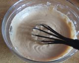 A picture of step 3 of Eggless whole-wheat apple upside down cake.