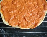 A picture of step 2 of Baked French fries wheat base pizza.