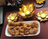 A picture of step 8 of Designer BALUSHAHI or BADUSHA.
