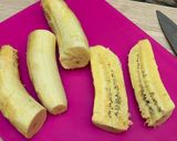 A picture of step 3 of Plantain pastelòn.