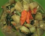 Foto langkah ke 6 dari resep Sayur Lodeh Terong, Buncis, dan Daun Pepaya Tanpa Santan.