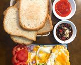 Hình bước làm 6 của món Sandwich ốp la