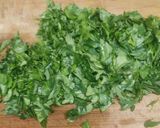 A picture of step 1 of Aloo palak.
