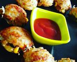A picture of step 11 of Potato corn cheez Aappe.