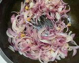 A picture of step 1 of Methi Matar Malai.