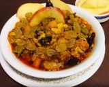 A picture of step 4 of Apple & Sprouted fenugreek pickle.
