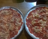 Foto del paso 12 de la receta: Pizza fácil y rápida de atún y cebollas caramelizadas