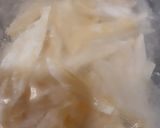 A picture of step 6 of English style Fish and Chips with Mushy Peas and Tartar Sauce.