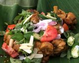 Foto langkah ke 4 dari resep 398. Pepes Ayam (Pais Hayam) Kemangi #Comboanjangsana_Bekasi.