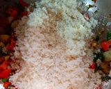 A picture of step 3 of Samak Rice Pulao.