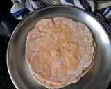 A picture of step 4 of Sago flour and wheat flour Roti.