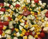 A picture of step 3 of Zucchini salad.